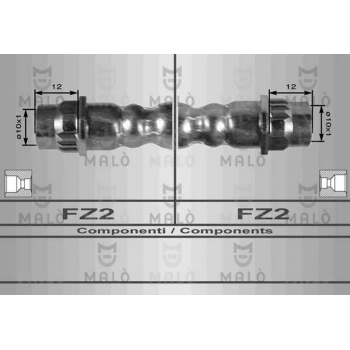 Clio Symbol 98  Fren Hortumu Arka  (Oem No:7700416273)