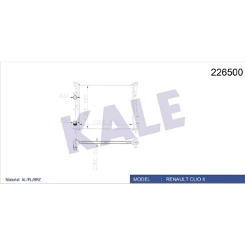 Su Radyatörü Symbol Iı 2008-2012 Thalıa 1.5 Dcı Mekanik (Oem No:8200245596) (Adet)