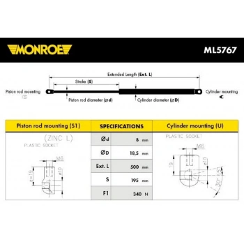 Volkswagen Leon 2005  Bagaj Amortisörü Febı 34113   023902 (Oem No:1P0827550A)