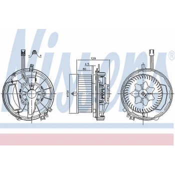 Golf7 Passat Tiguan A3 Leon 2013  Kalorifer Motoru 87425 (Oem No:5Q1819021A)