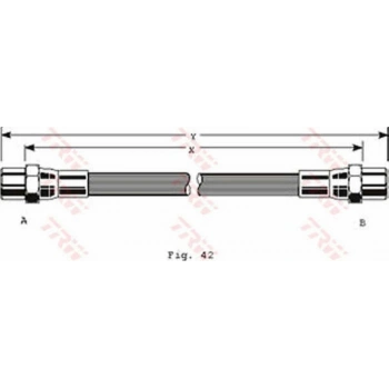 Audı:  80 (80, 82, B1), 80 (81, 85, B2)              Seat:  Toledo I (1L)              Volkswagen:  Corrado (53I), Golf I (17), Golf I Cabriolet (155) 97 00 Fren Hortumu Arka (Oem No:321 611 775 A, 175 611 775, 82)
