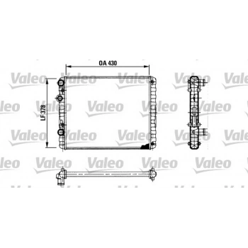 Polo Cordoba Fabia 1994 1999 Su Radyatörü 8Mk 376 700 691 (430X376 Mm) (Klimasız) (Oem No:6N0121253K)