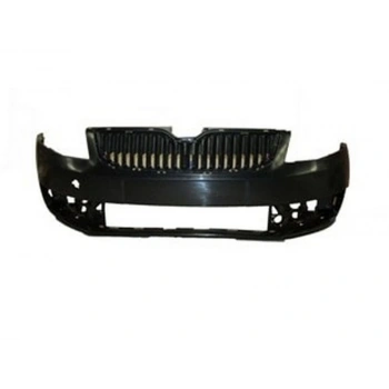 2013-2017 Skoda Octavia Ön Tampon Gri (Sis-Panjur Delikli-Far Yıkama Deliksiz Tyg) (Adet) (Oem No:5E0807217)