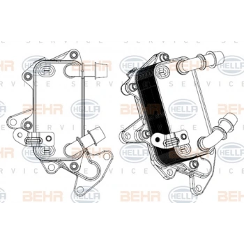 Passat Octavia Superb 2005 2010 Şanzuman Yağ Soğutucu 8Mo 376 797 191 (Oem No:3C0317037A)