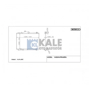 Radyatör Su Swift 06= 375X548X26 (At) (1 Adet) (Oem No: 17700-63J20)