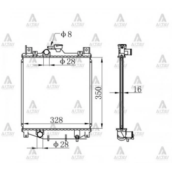 Su Radyatörü Swift 1990-2001 1.0 1.3 (Mt) (Oem No:17700-80E00) (Adet)