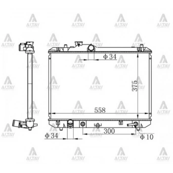 Su Radyatörü Swift 2006 Sonrası  (At) (Oem No:17700-63J10) (Adet)