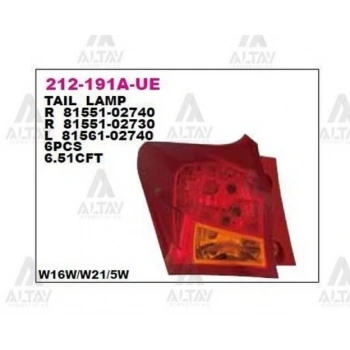 Stop Lambası Auris 2013-2015 Dış Sol (1 Adet) (Oem No: 81561-02740)