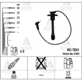Buji Kablosu Takım Corolla 1.4 4-Efe (Rc-Te51) (Oem No:90919-22395) (Adet)