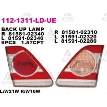 Stop Lambası Corolla 2010-2012 İç Sol (Oem No:81591-12180) (Adet)