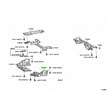 Karter Muhafaza Corolla 1998-2000 Sol Oem No: 51442-12120
