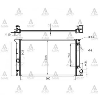 Su Radyatörü Corolla 2006-2013 Auris 2007-2012 Benzinli (At) (Oem No:16400-22200) (Adet)