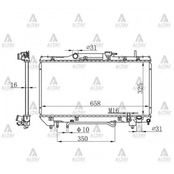 Su Radyatörü Corona 1992-1995 Carina 1996-1997 (At) (Oem No:16400-74790) (Adet)