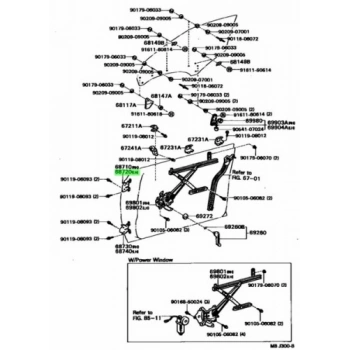 Kapı Menteşesi Hilux Ln85 Ön Üst Sol  Oem No: 68720-20060
