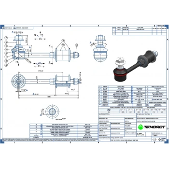 Rotil Hilux 8497 2Wd-4Wd  Üst