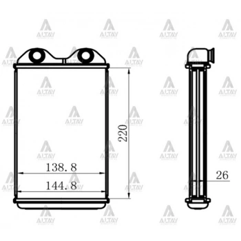 Radyatör Kalorifer Hilux  1989-2005 (1 Adet) (Oem No: 87107-08010)