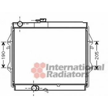 Hilux Ln 145 2.4D 1998 2001 Su Radyatörü Manuel 450X528X26 (Oem No:164005B600)