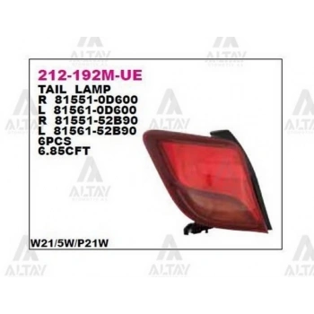 Stop Lambası Yaris 2014 Sonrası  Sağ (Oem No:81551-0D600) (Adet)