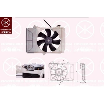 Fan Radyatör Yaris 2000-2006 1.0 Benz. (1 Adet) (Oem No: 16711-0J010(Dav))
