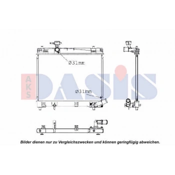 Yaris (P13) 1.33 2010  Su Radyatörü Manuel 350X478X16 (Oem No:1640047100)