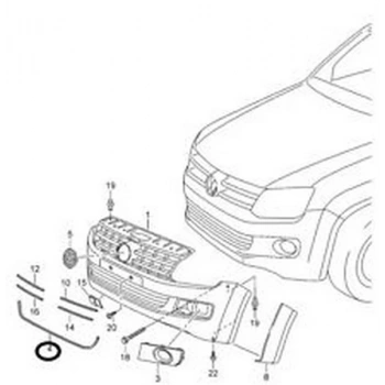 Volkswagen Amarok 2012 2017 Panjur Çıtası Krom (Oem No:2Hh8533472Zz)