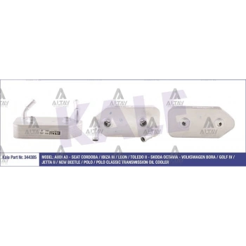 Yağ Soğutucusu (Şanzıman) Golf4 Bora A3 Toledo 1997-2004 Otomatik (Oem No:096409061G) (Adet)