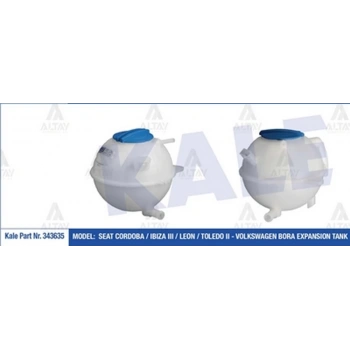 Yedek Su Deposu Golf4 7 Bora A3 Toledo 1997-2004 (Kapaklı) (Oem No:1J0121403B) (Adet)