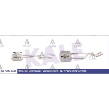 Yağ Soğutucusu Golf4 Bora A3 Toledo 2002-2004 Bcb 1.6 16V (Oem No:036117021G) (Adet)