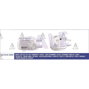 Yağ Soğutucusu Golf4 Bora A3 Toledo 1997-2003 Akl-Bfq-Agu-Agn-Bgu-Bse 1.6-1.8 (Oem No:078117021A) (Adet)