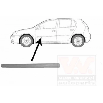 Volkswagen Golf5 2004 2010 Kapı Bandı Ön Sol 4 Kapılıya Göre (Oem No:1K4853515Cgru)