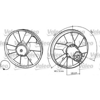 Golf2 Golf3 91  Fan Motoru  (Oem No:1H0959455)