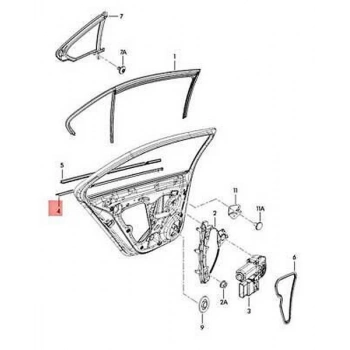 Volkswagen Jetta 2010  Cam Fitili Arka Sol   (Oem No:5C6839477A5Ap)