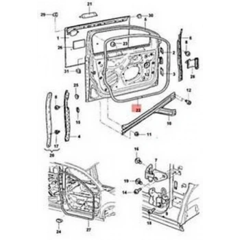 Volkswagen Jetta 2004 2010 Kapı Fitili  (Oem No:1K5837702B5Ap)