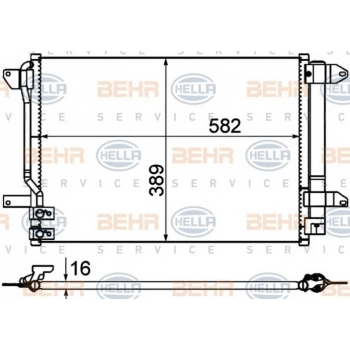 Jetta 2010  Klima Radyatörü 8Fc 351 344 584 (Oem No:5C0820411)