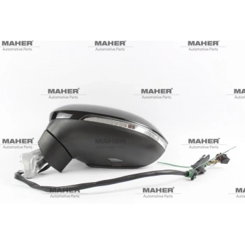 Dış Dikiz Aynası Passat 2014 Sonrası  Elektrikli,Isıtmalı, Astarlı, Katlanır, Hafızalı, Yan-Alt Lambalı Sol (Oem No:3G1857507Cr9B9) (Adet)