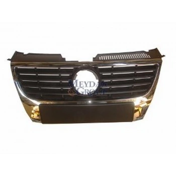 2005-2010 Volkswagen Passat B6 Ön Panjur Siyah (Nikelaj Kaplamalı)(Izgarası Siyah)Sensör Deliksiz(Bfn (Adet) (Oem No:3C0853651Adpwf)