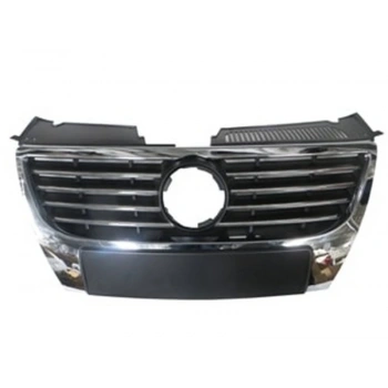 2005-2010 Volkswagen Passat B6 Ön Panjur Siyah (Nikelaj Kaplamalı)(Izgarası Nikelajlı) Sensör Delikli (Adet) (Oem No:3C0853651Fpwf)
