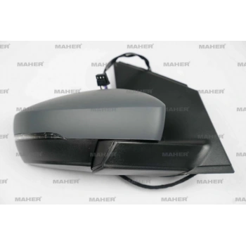 Dış Dikiz Aynası Polo 2009-2010 Elektrikli, Isıtmalı, Sinyalli, Astarlı, Kare Soket Sağ (Oem No:6R1857508D9B9) (Adet)