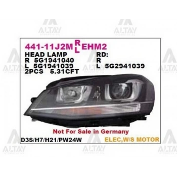 Far Tiguan 12= Sağ (1 Adet) (Oem No: 5N1941006)