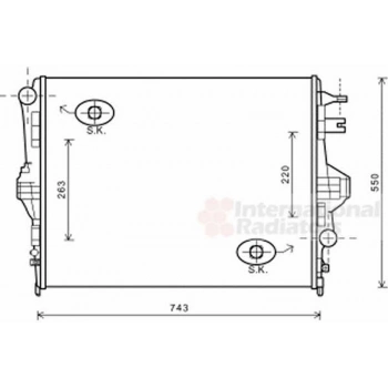 Touareg Cayenne 2010  Su Radyatörü 8Mk 376 756 341 (Oem No:7P0121253A)