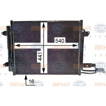 Caddy Touran 2004  Klima Radyatörü 8Fc 351 301 051 (Kurutuculu) (Oem No:1T0820411E)