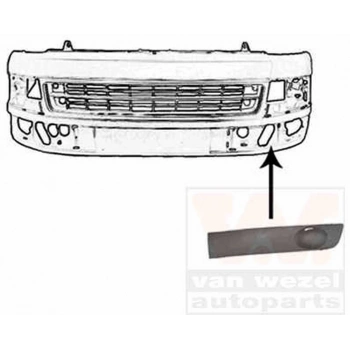 Volkswagen T5,5 2010 2015 Sis Far Kapağı Sol Sıssız Sıyah (Oem No:7E0807489)