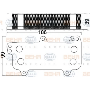 T5 Touareg 2004 2010 Yağ Soğutucusu 8Mo 376 797 031 (Oem No:070117021D)