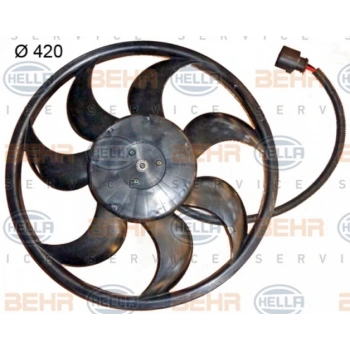 T5 2004 2010 Fan Motoru Sol (8Ew351150334) (420 Mm) (Oem No:7H0959455A)