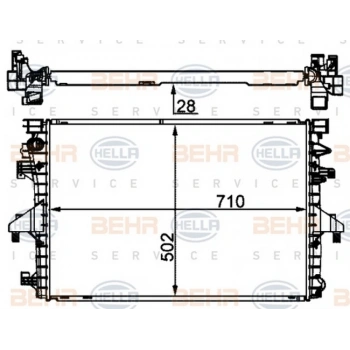 T5,5 T6 2010  Su Radyatörü 8Mk376787751 (710X502X28 Mm) (Oem No:7E0121253A)