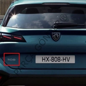 Arka 308 Yazı Psa 308 (P5) B.M 2021- (Oem No: 98391978Dx)