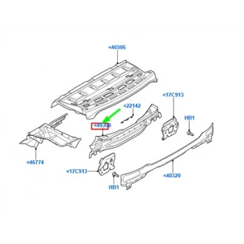 Arka İç  Panel (Sedan) Ford Focus Bm 04- (Oem No: 5M51 F40308 Ad)