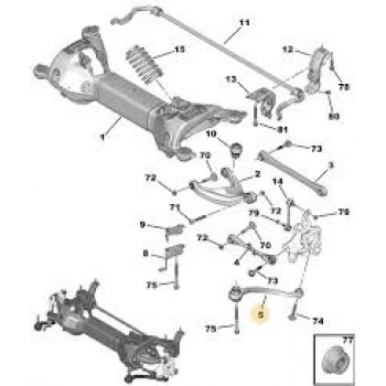 Arka Sol Alt Denge Kolu Psa 508 Iı / Ds7 B.M 2019- (Oem No: 9820632480)
