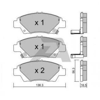 Ön Fren Balatası Jazz 09-Cıty 09-Cr-Z 1.5 10- None (Oem No: Asn Bpho-1902)