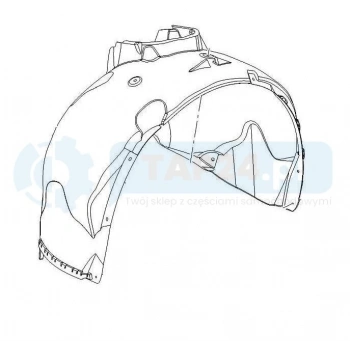 Çamurluk Davlumbazı Ön Sağ Opel Insıgnıa B Bm 18- (Oem No: Yr00132180)